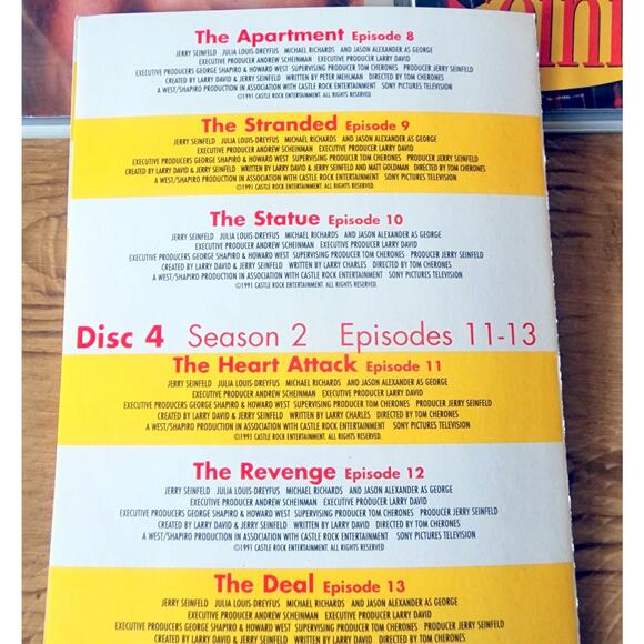 Seinfeld Seasons 1 & 2 DVD Set Volume 1-4 Complete Collection 1989-1991 - Picture 11 of 16